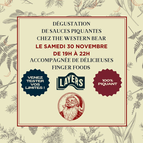Soirée Dégustation de Sauces Piquantes - Samedi 30 novembre