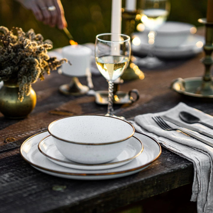 Vaisselle Enamelware DINING COLLECTION - Bols - couleur: blanc cassé - lot de 2 - Barebones Default Title