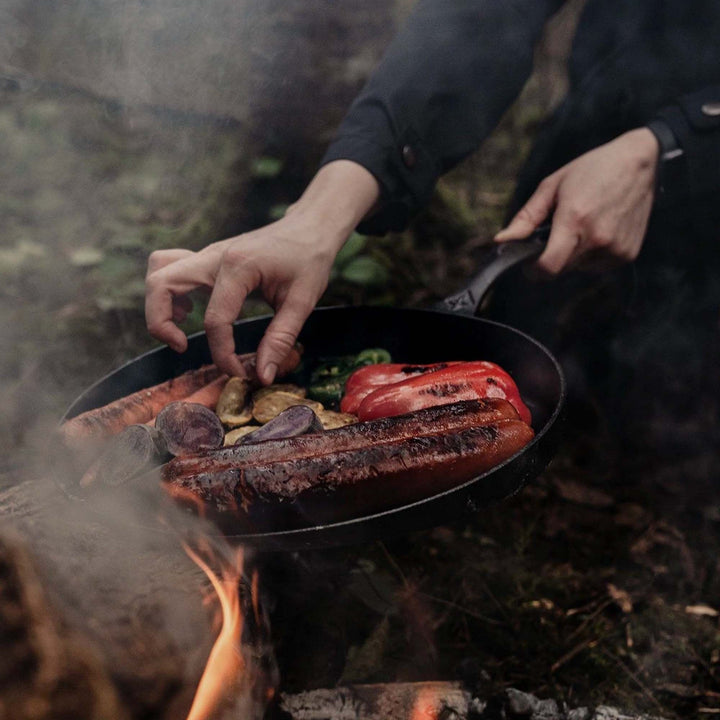 Poêle en Fonte Plate - Cast Iron Skillet - ø30cm - Barbones Default Title