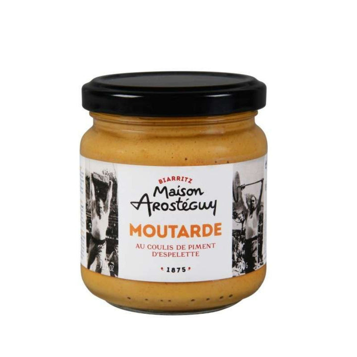 Moutarde à l'ancienne au coulis de Piment d'Espelette 200gr -Maison Arosteguy Default Title