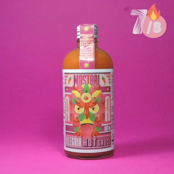 Sauce Piquante - Alegria Hot Sauce 7/8 - Puissance : EXTRÊME CHALEUR - Mastari