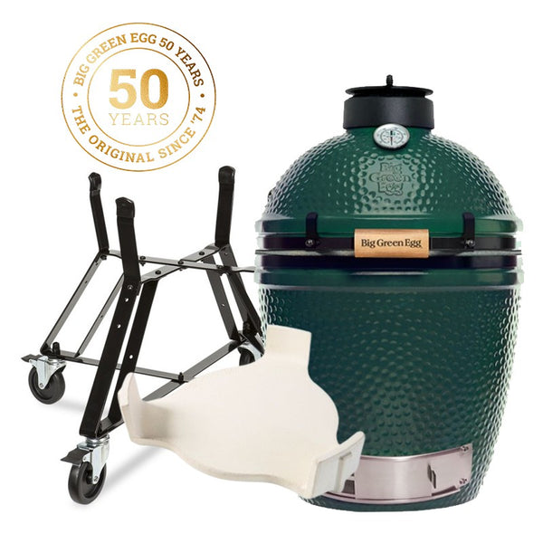 Le Pack 50 ans BIG GREEN EGG MEDIUM & BERCEAU : Berceau + Egg MEDIUM + ConvEGGtor - BIG GREEN EGG